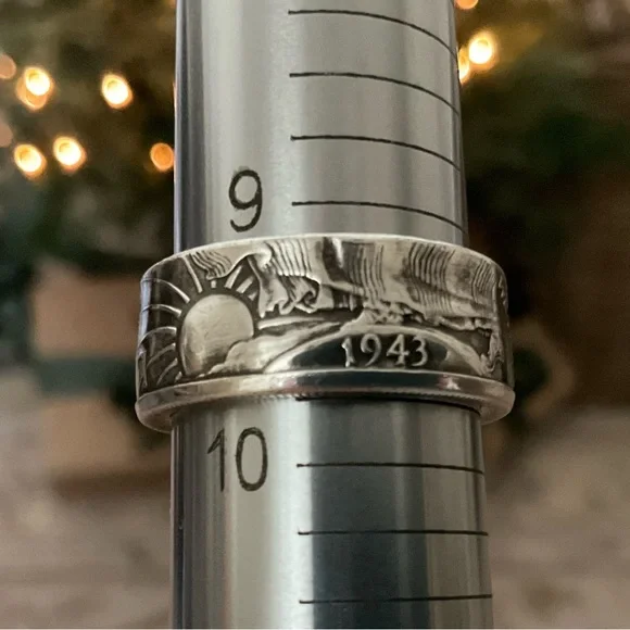Silver 90% Coin Rings Bundle 2x Continental Silver